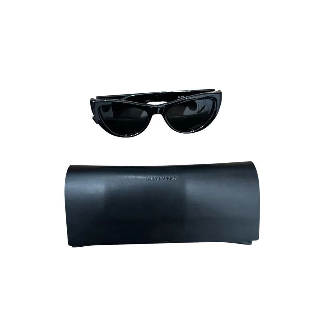 SAINT LAURENT Script Cat Eye Sunglasses, 53mm